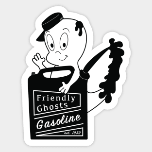 Friendly Ghosts Gasoline Sticker